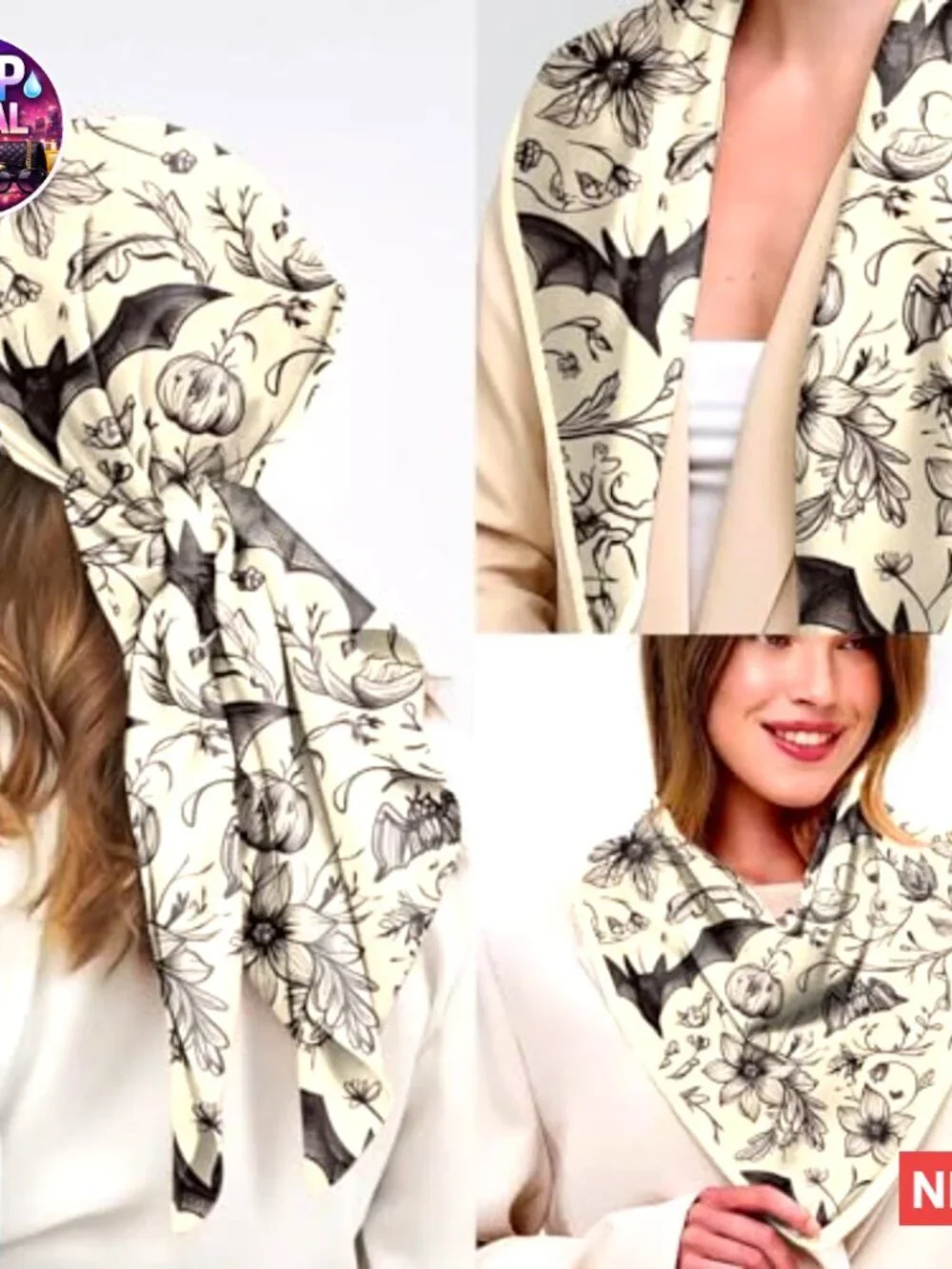 Silk Feeling Square Satin Scarf 27.5 Inches Head Hair Wrap